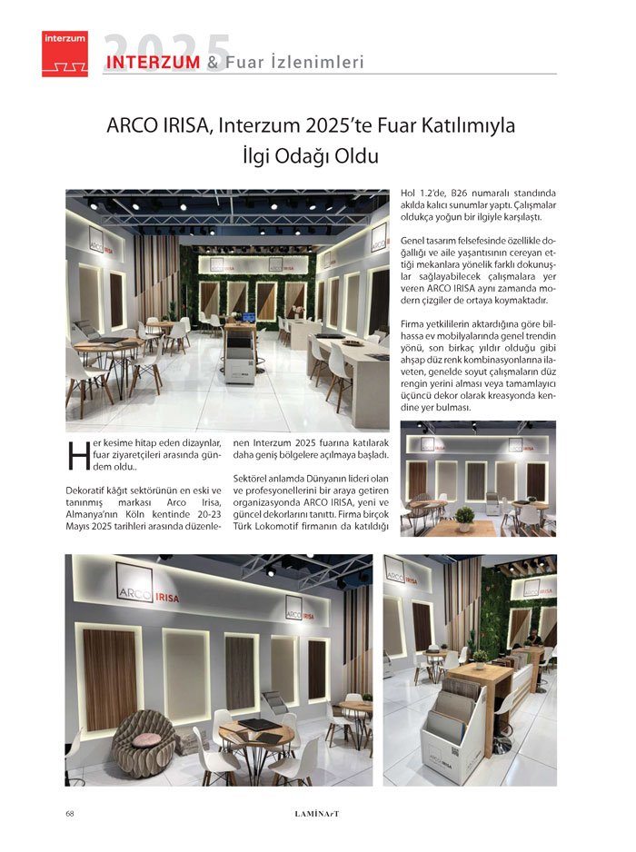 Laminart Dergisi Dosya: İnterzum Değerlendirmeler 2025