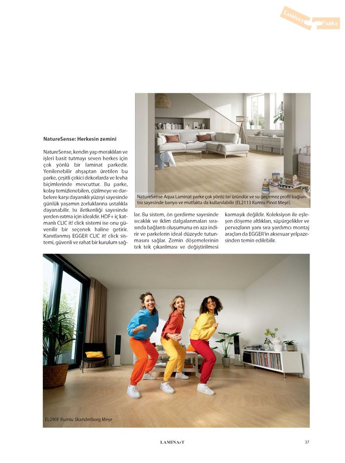 Laminart Dergisi-Dosya: Laminat Parke 2025-Egger