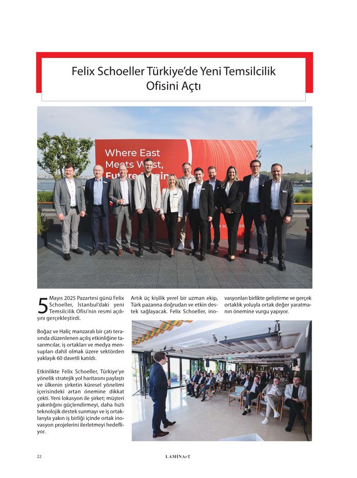 Laminart dergisi Firma Haber Felix Schoeller